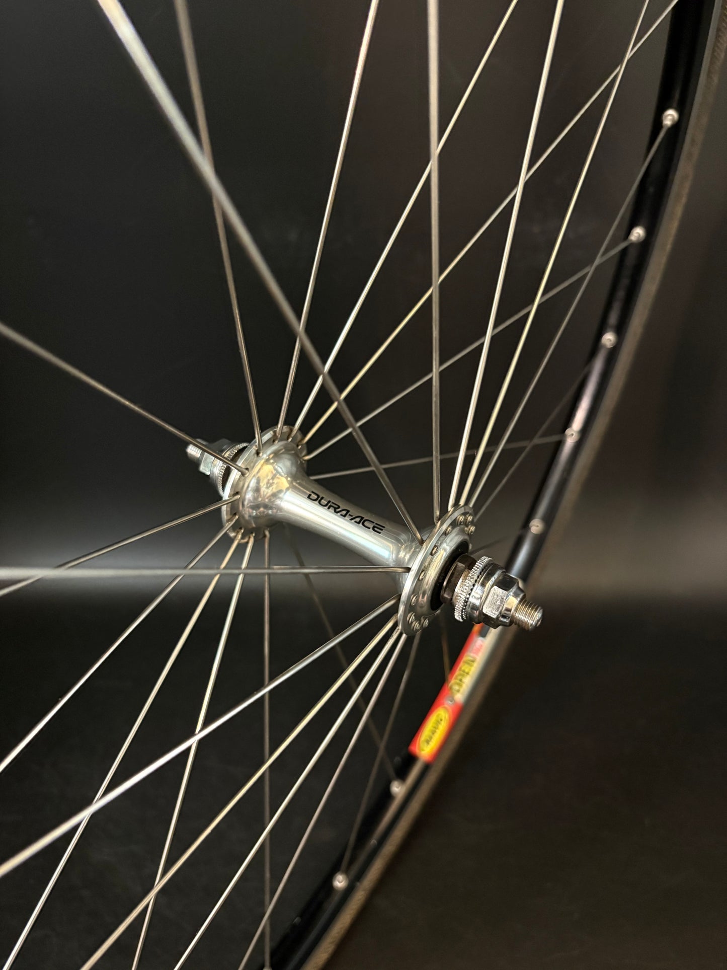 Mavic Open Pro Black / Dura Ace LF 7710 Wheelset 28h