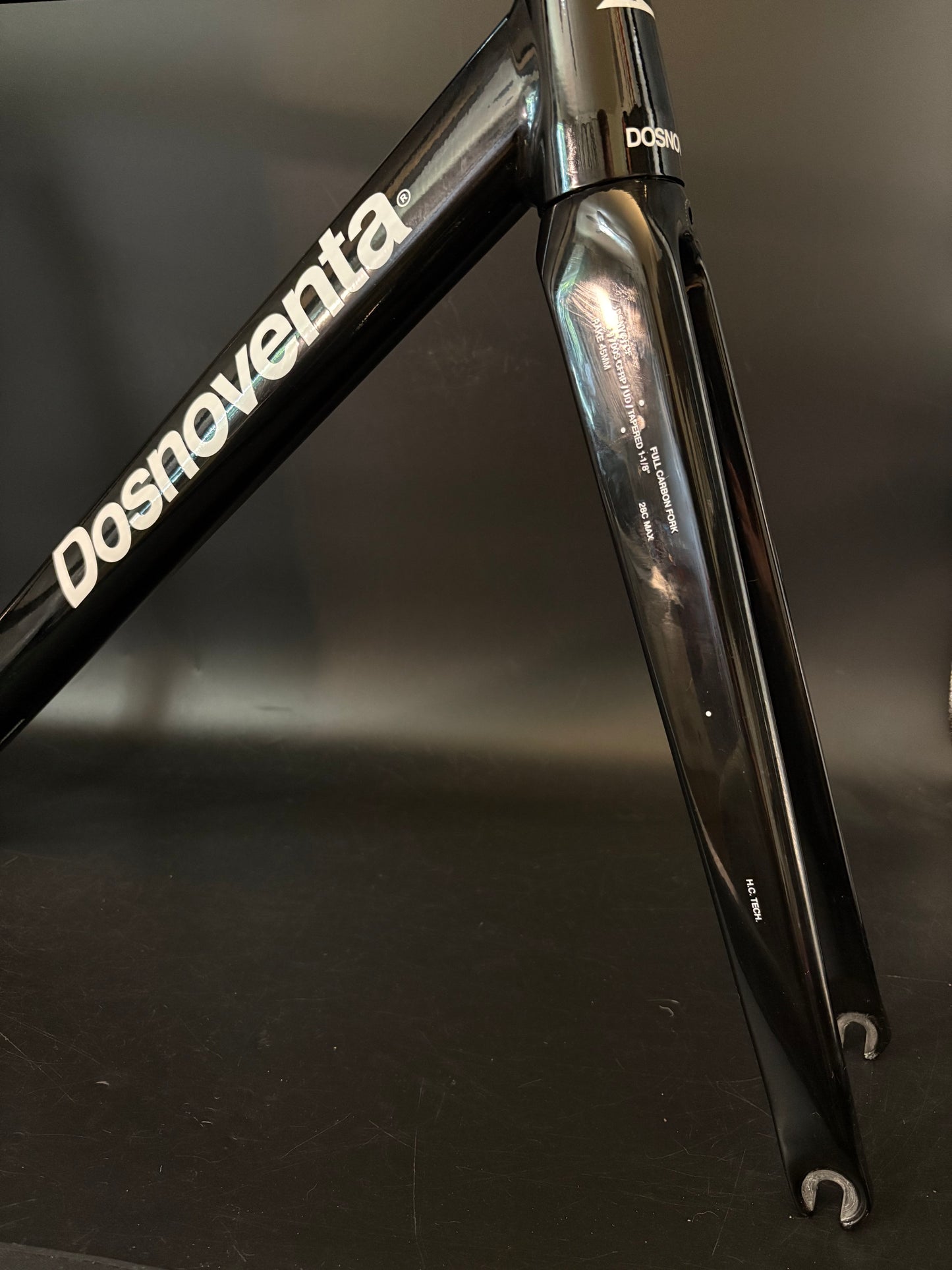 Dosnoventa Los Angeles Frameset Black Medium w/ Carbon Bars + Seatpost