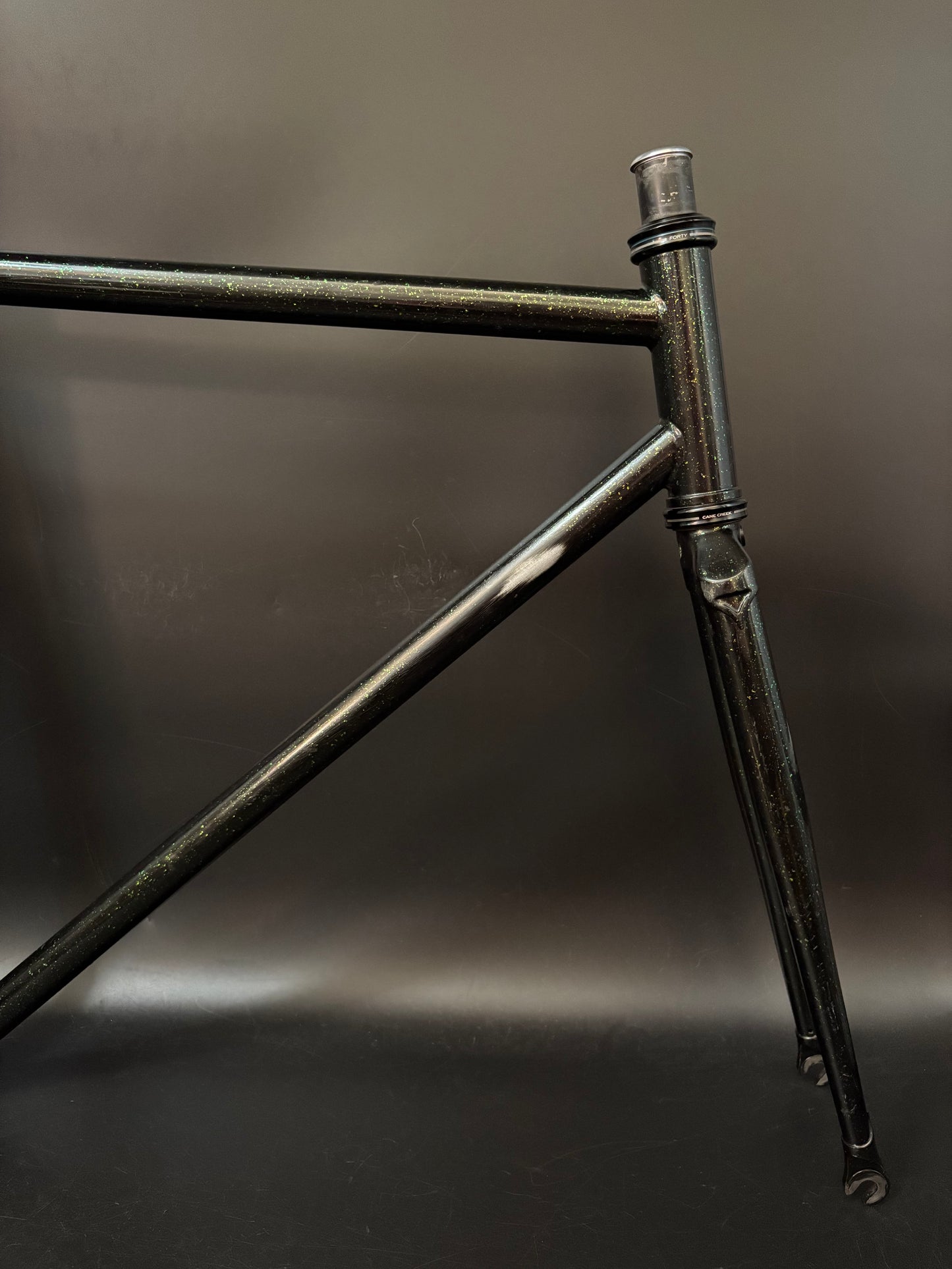 All City Big Block Frameset Green Sparkle 52cm