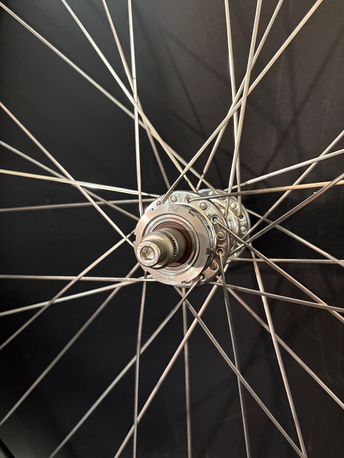 Velocity Aileron Black / Phil Wood LF Wheelset 32h