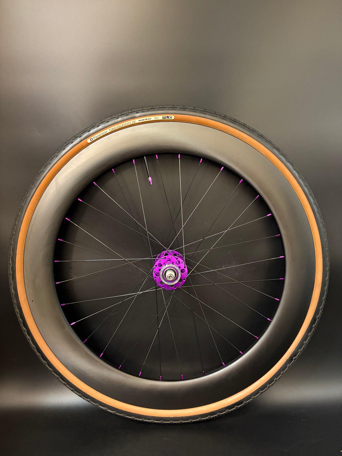 Light Bicycle 55/65mm Carbon / Phil Wood Pro HF Wheelset Purple 32h