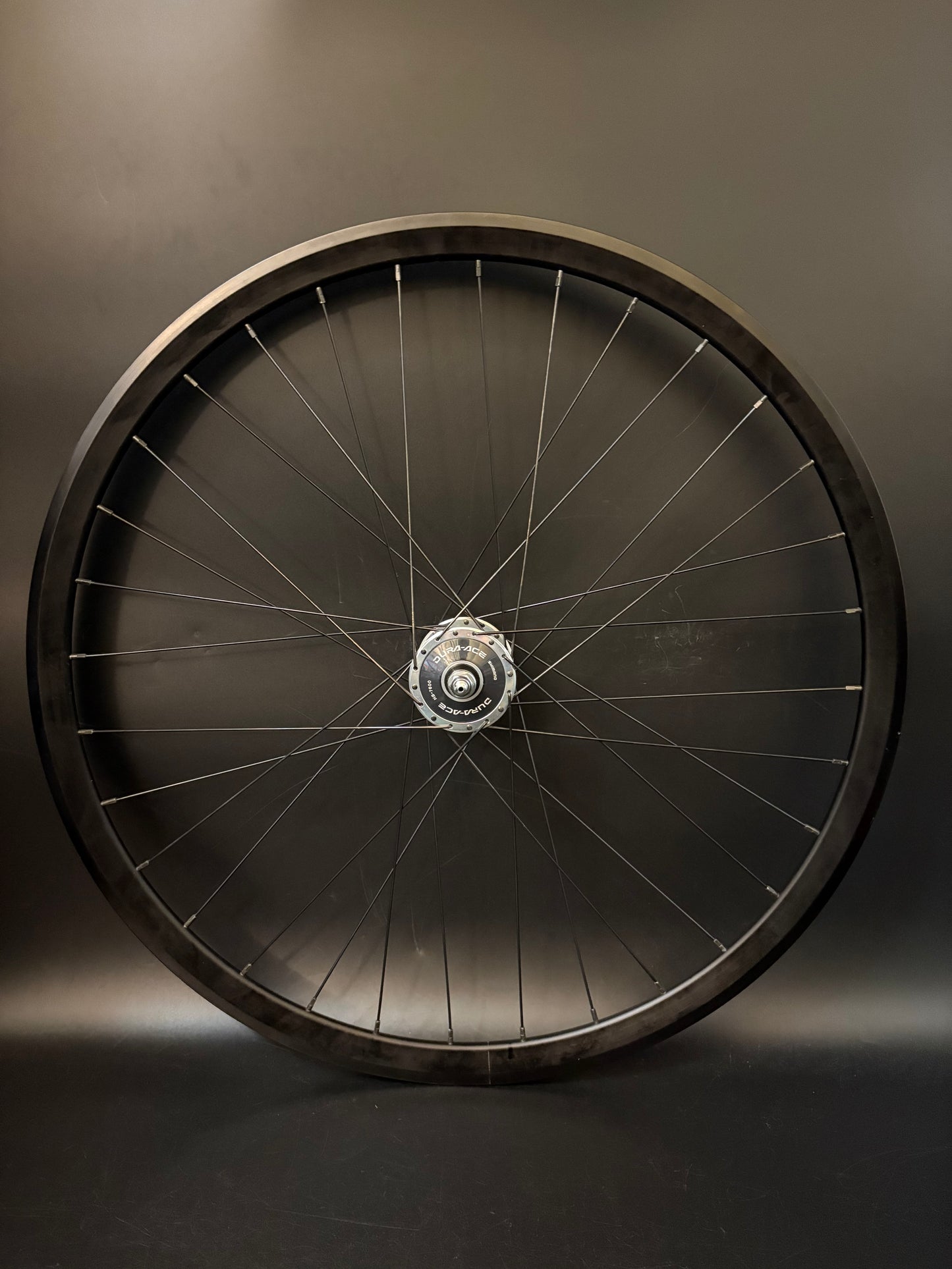 Velocity Deep V Black / Dura Ace HF 7600 Wheelset 32h