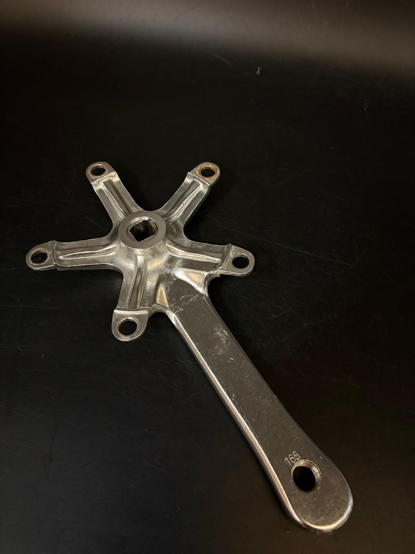 Eighth Inch Crankset Silver 165mm 130bcd