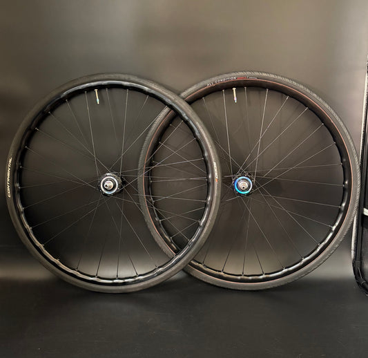 Mavic Open Pro UST Disc Black / Suzue Pro Max Carbon Wheelset 28h