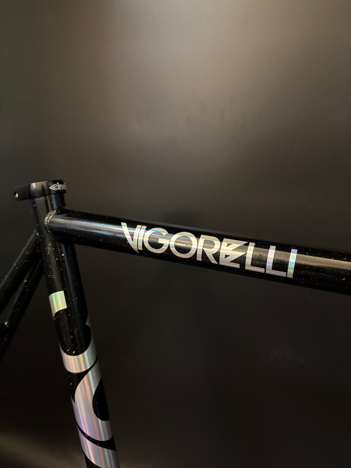 Cinelli Vigorelli Steel Frameset Black Sparkle L