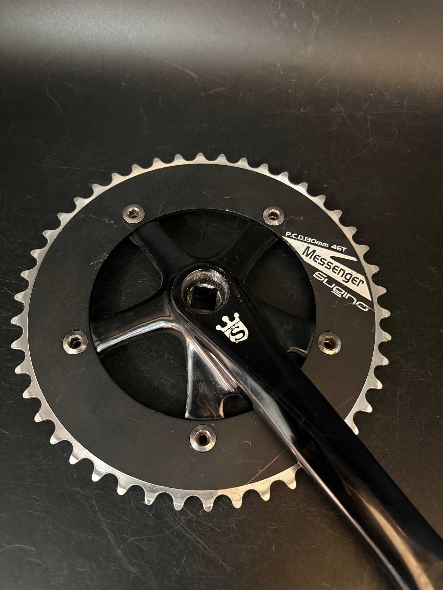 Sugino Messenger Crankset Black 170mm 46t