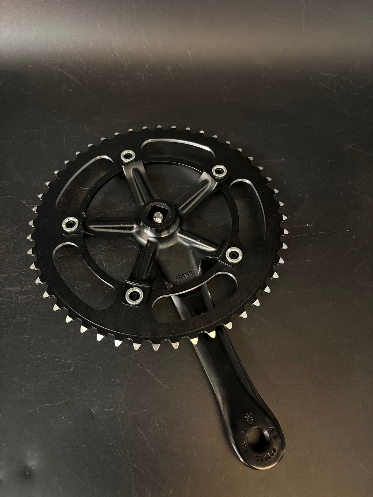 Sugino RD4 Mighty Comp Crankset Black 165mm 48t 130bcd