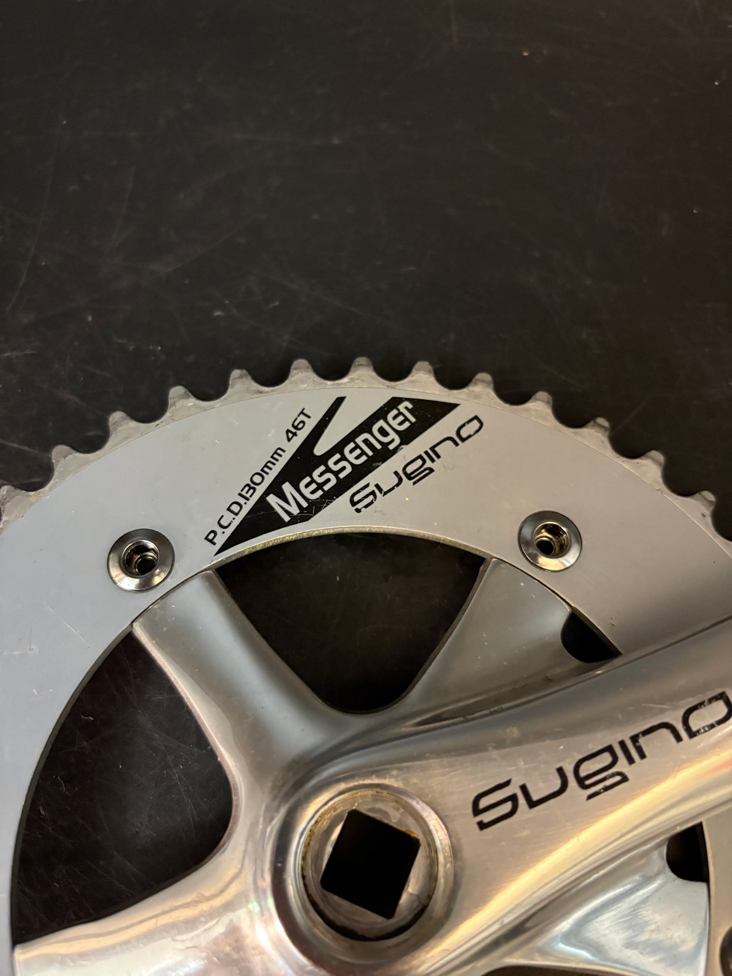 Sugino Messenger Crankset Silver 170mm 46t 130bcd
