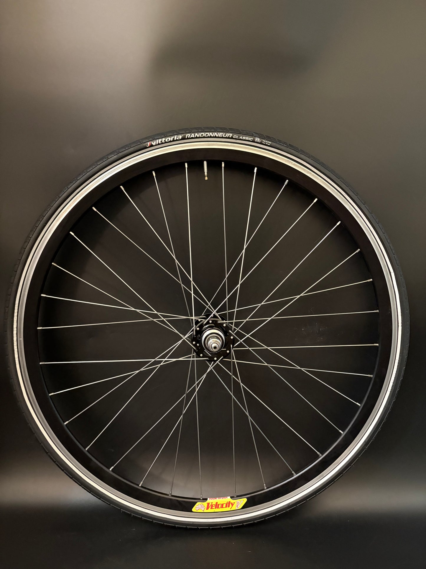 Velocity Deep V Black Machined / All City Wheelset 32h