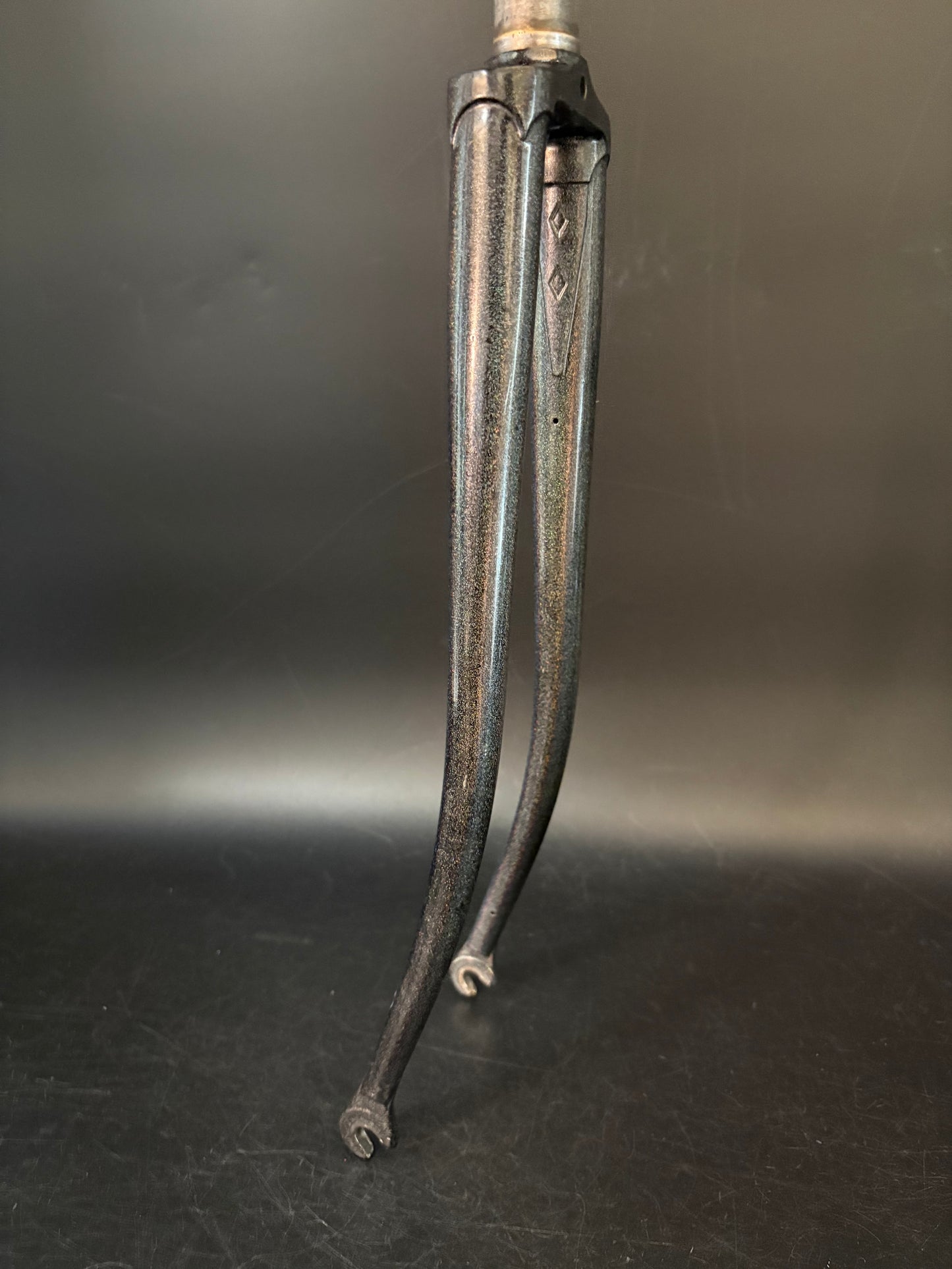 Unbranded Columbus Tubing Fork Grey Rainbow Sparkle 1” Threaded 147mm