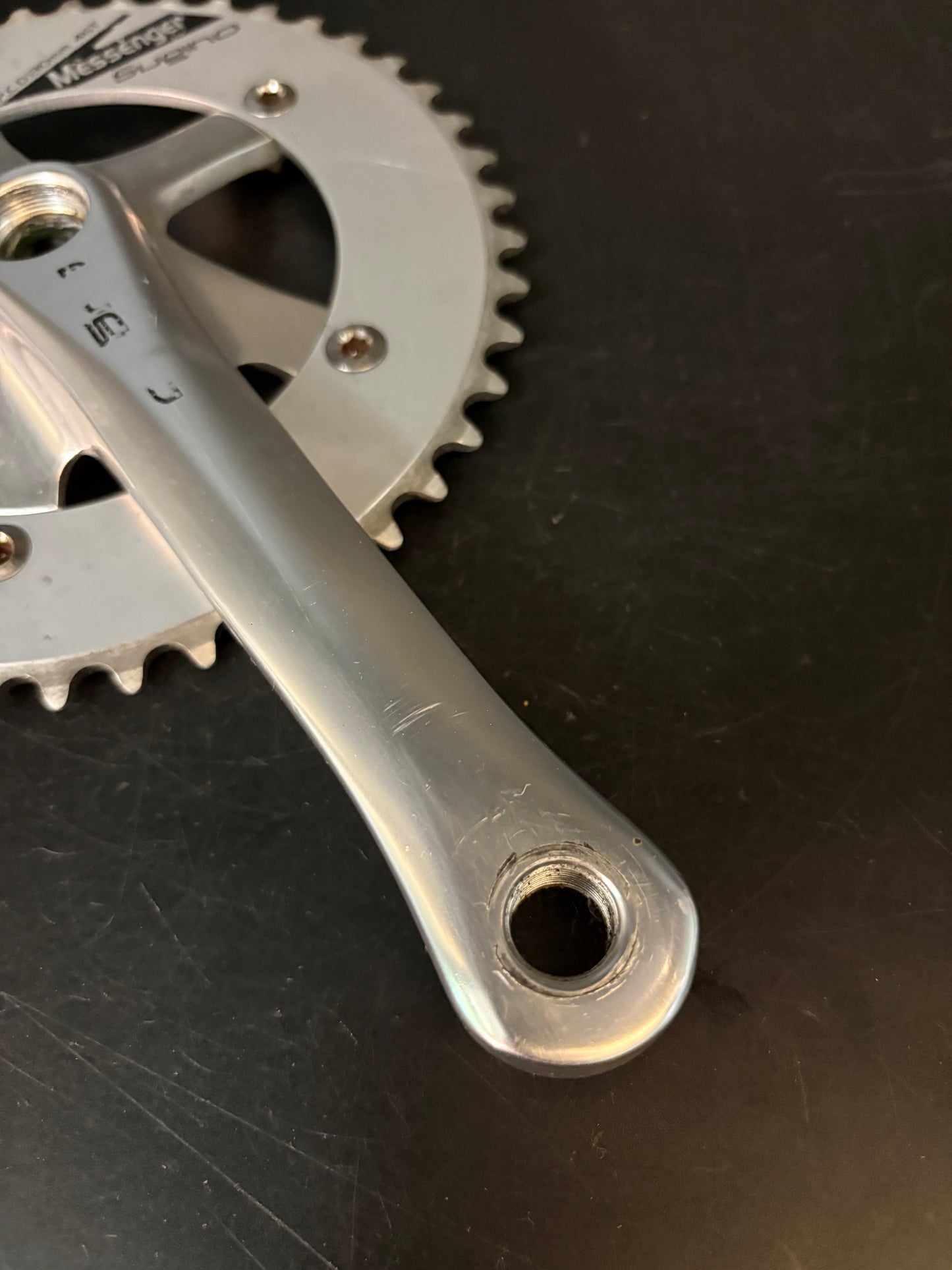 Sugino Messenger Crankset Silver 165mm 46t 130bcd