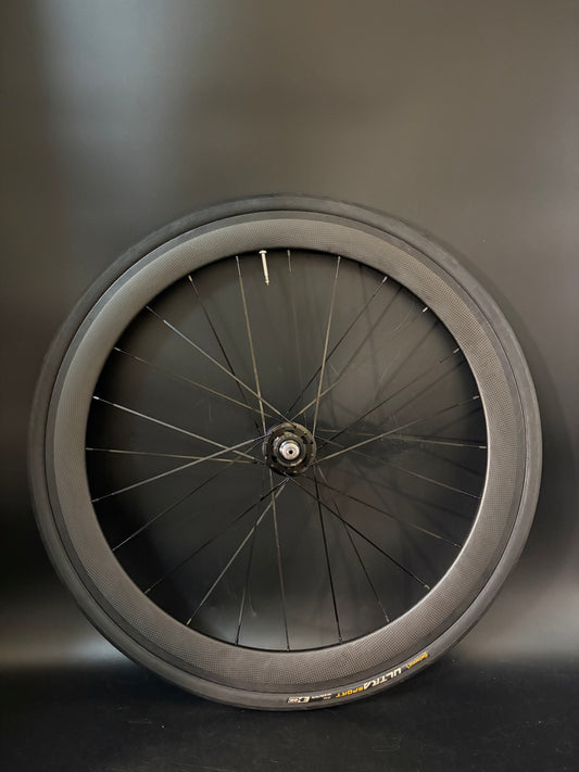 Unbranded Carbon Clincher 50mm / Novatec Rear Wheel 24h
