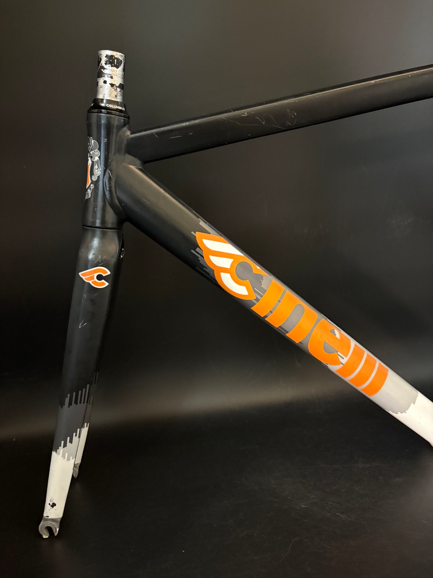 Cinelli Mash Histogram Frameset Black/Orange 53cm Medium