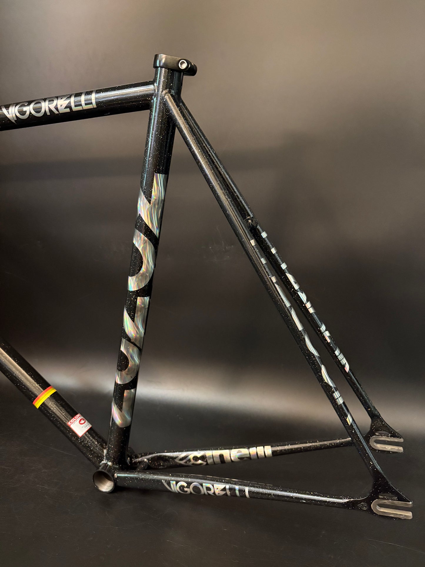Cinelli Vigorelli Steel Frameset Black Sparkle XL
