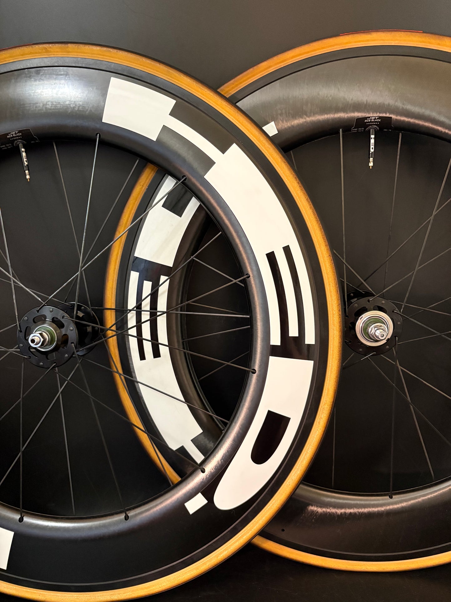 HED Jet RC9 Black Wheelset Carbon Clincher 24h