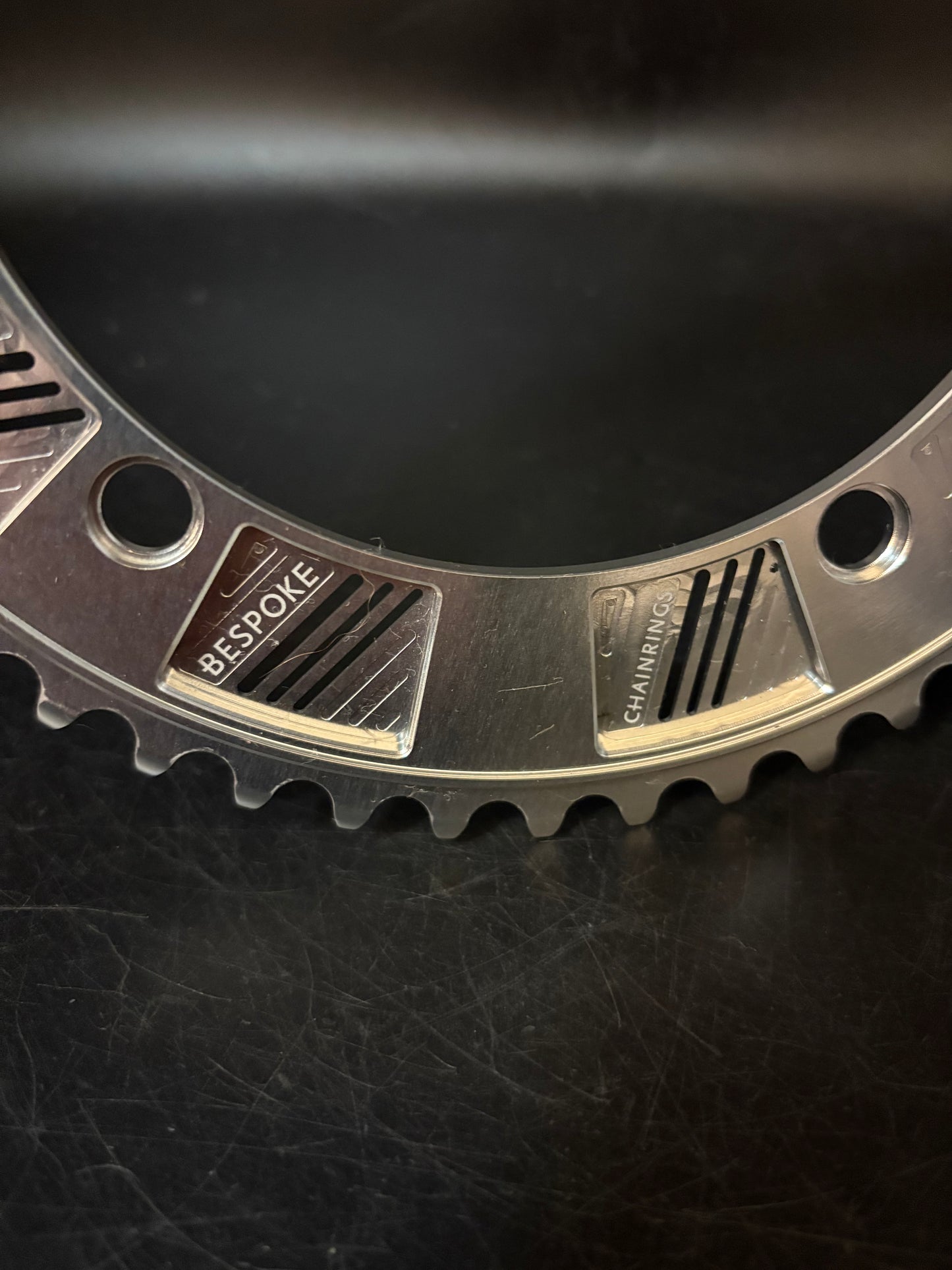 Bespoke x Deluxe Chainring Silver 49t