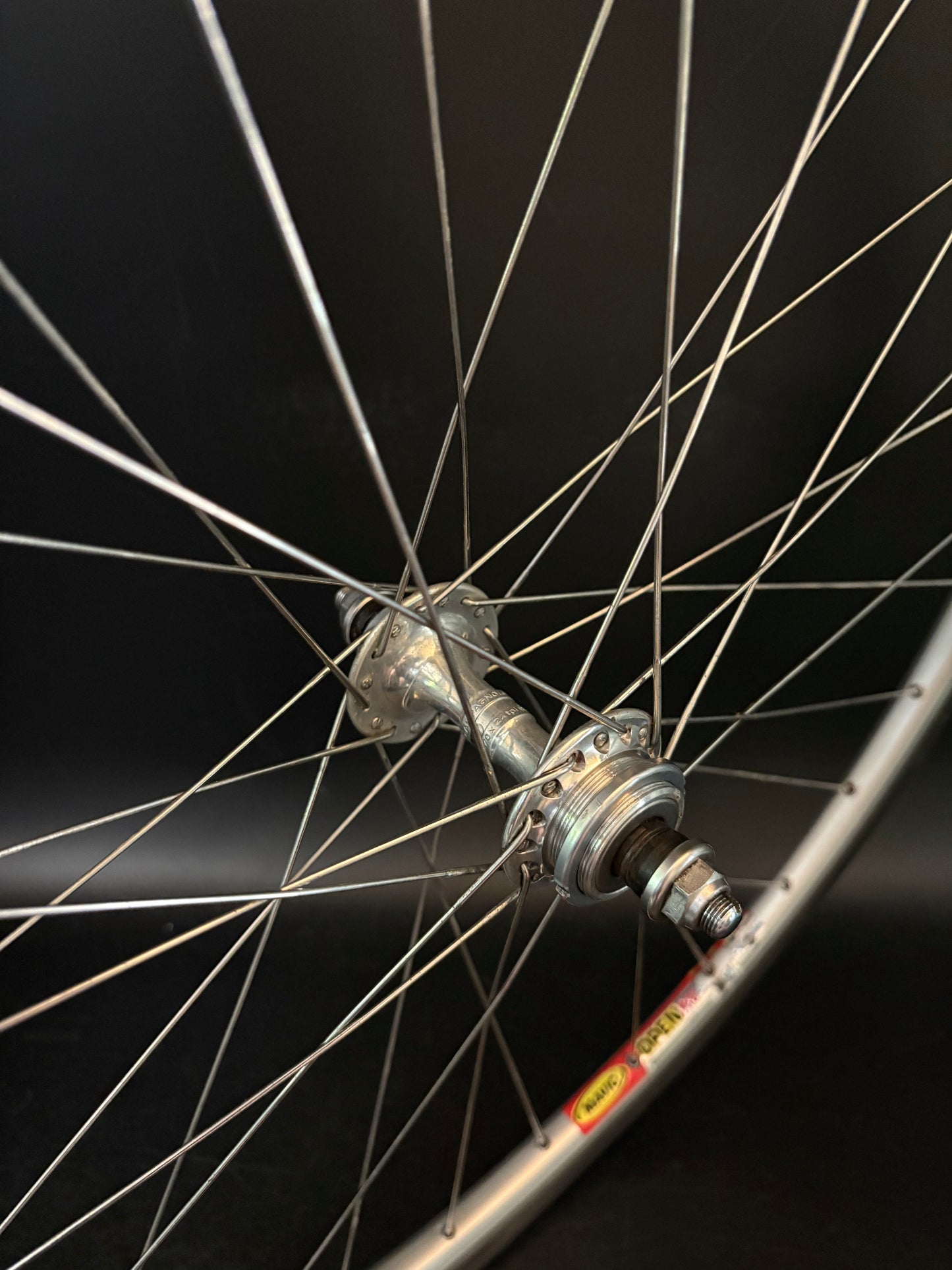 Mavic Open Pro / Campagnolo Record LF Wheelset Silver 32h