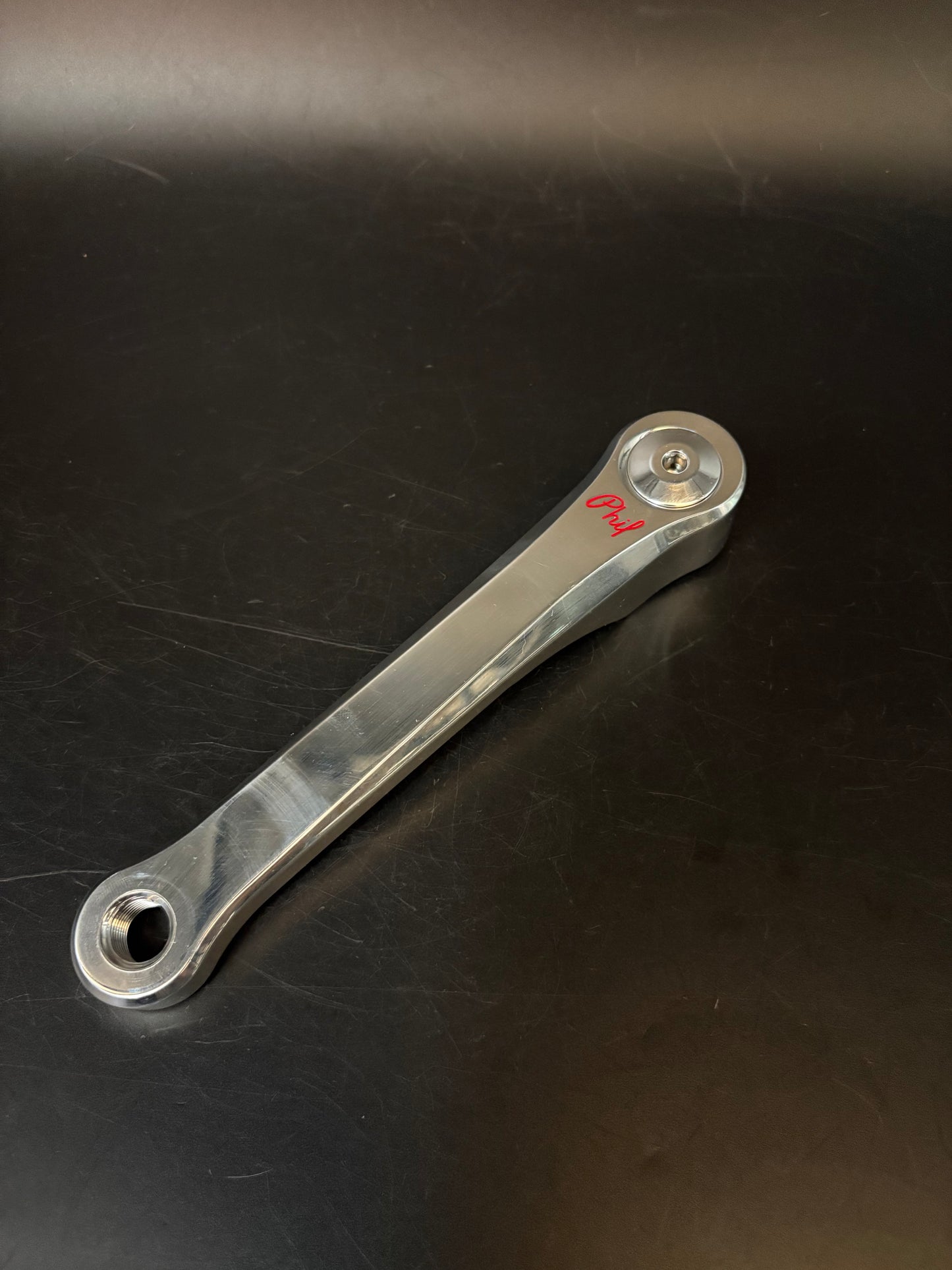 Phil Wood Track Cranks Silver 165mm