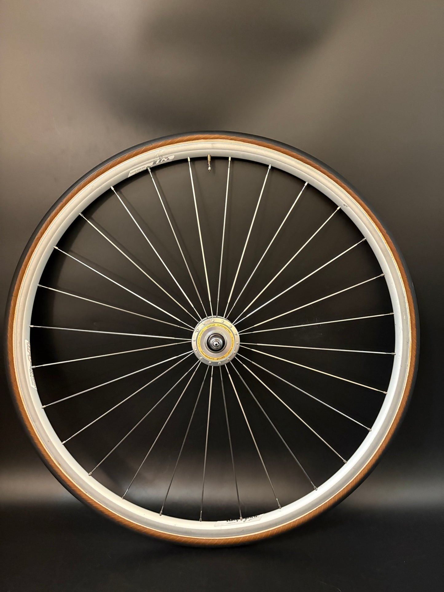 Campagnolo Seoul 88 Tubular / Suntour Superbe + Dura Ace Wheelset Silver 28h