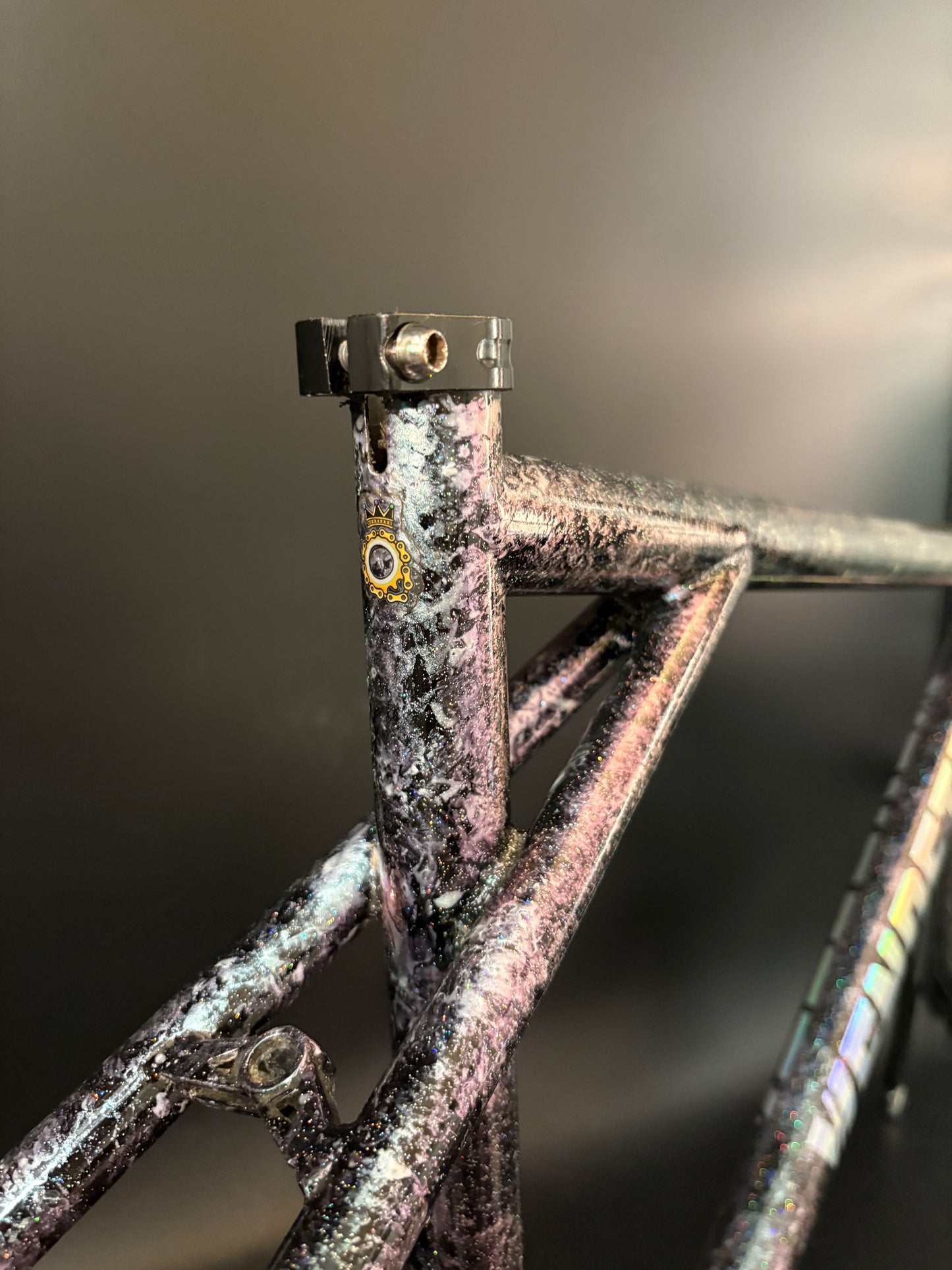 Vendetta Triple T Frameset Purple Marble Sparkle XS
