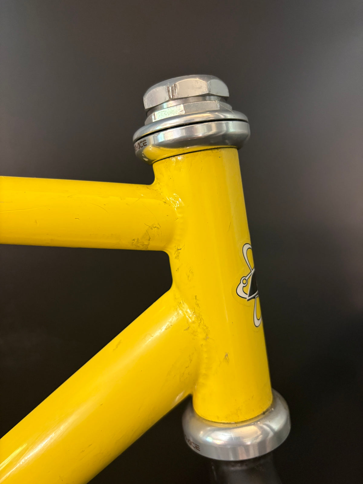 KHS Aero Track Frameset Yellow 51cm ST 53.5cm TT
