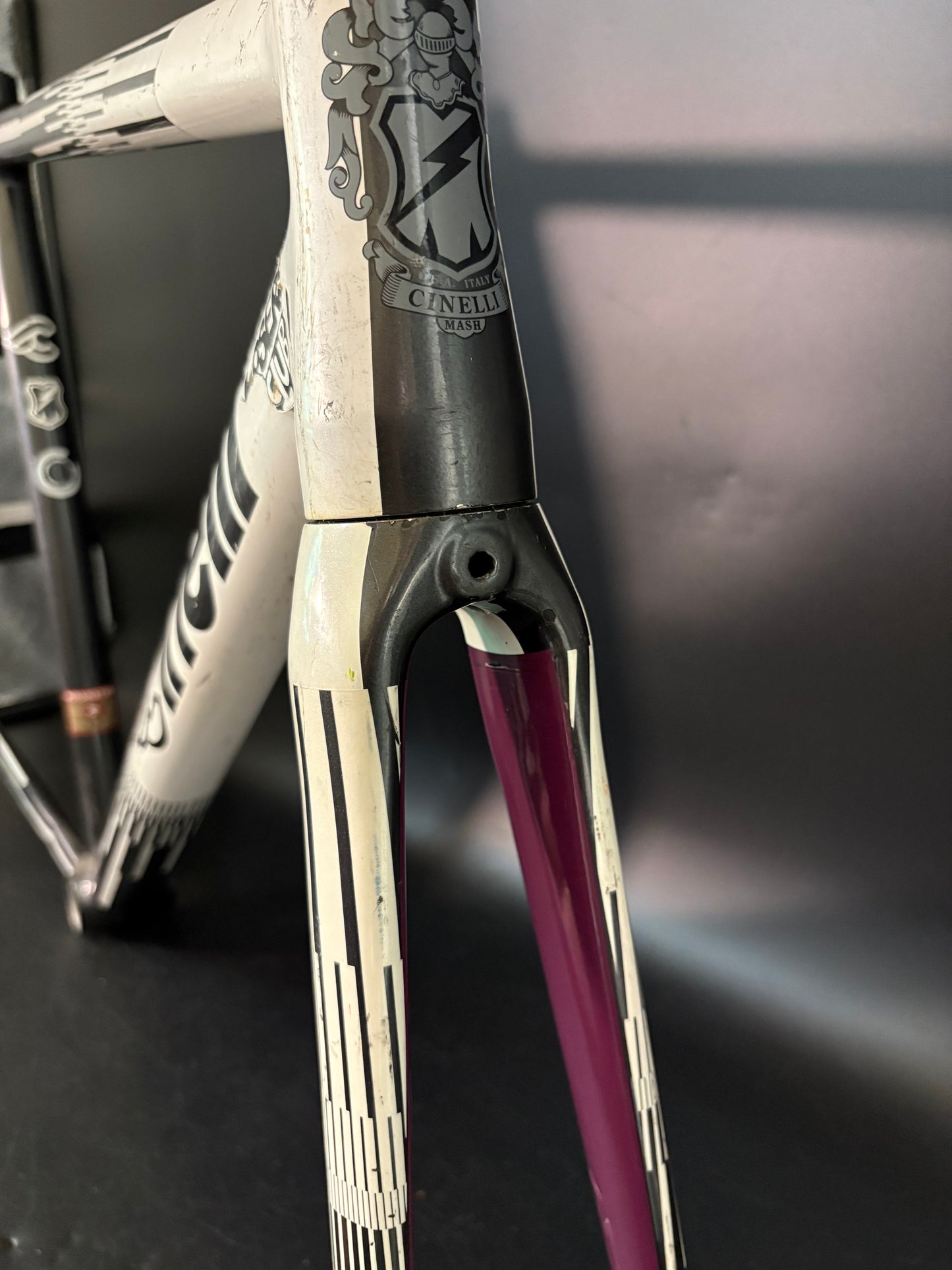 Chas’ Cinelli Mash Parallax Frameset White Prototype 55cm