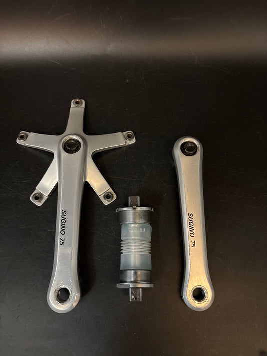 Sugino 75 Cranks Silver 165mm
