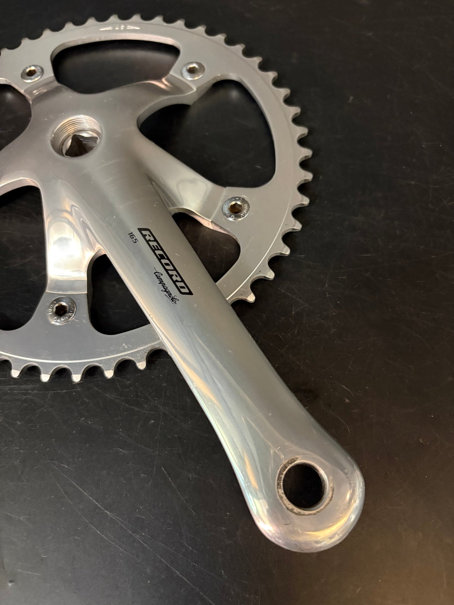 Campagnolo Record Pista Crankset Silver 165mm 49t