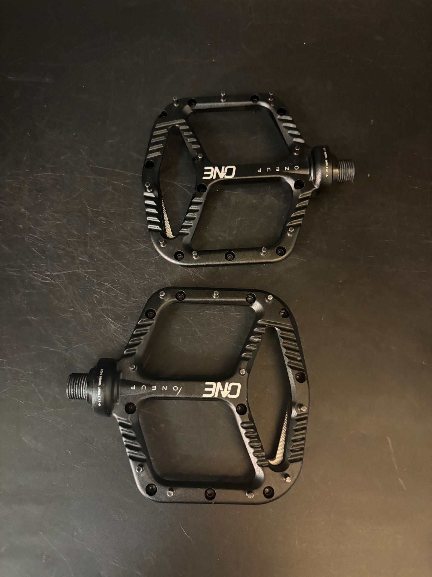 One Up Aluminum Pedals Black