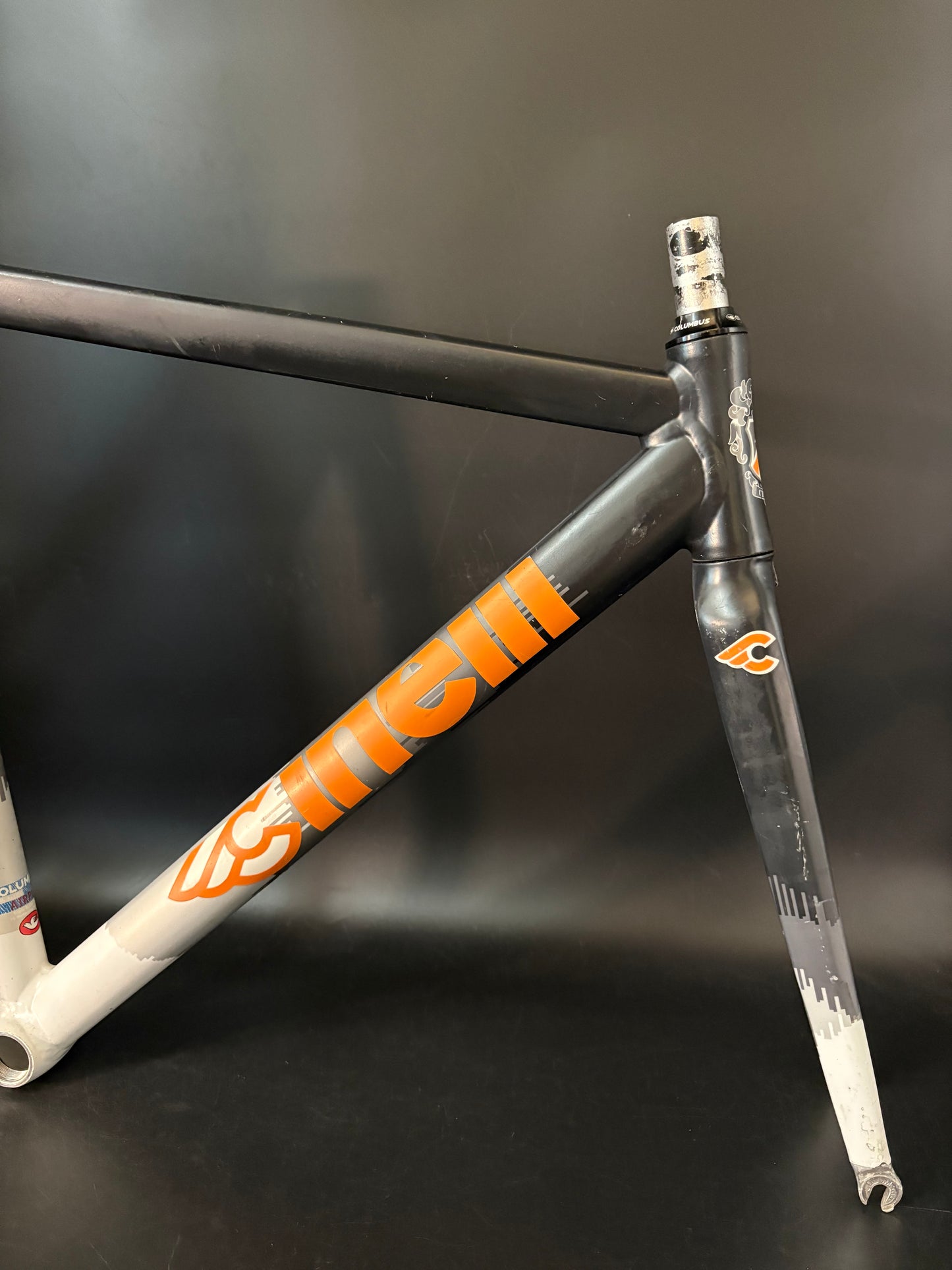 Cinelli Mash Histogram Frameset Black/Orange 53cm Medium