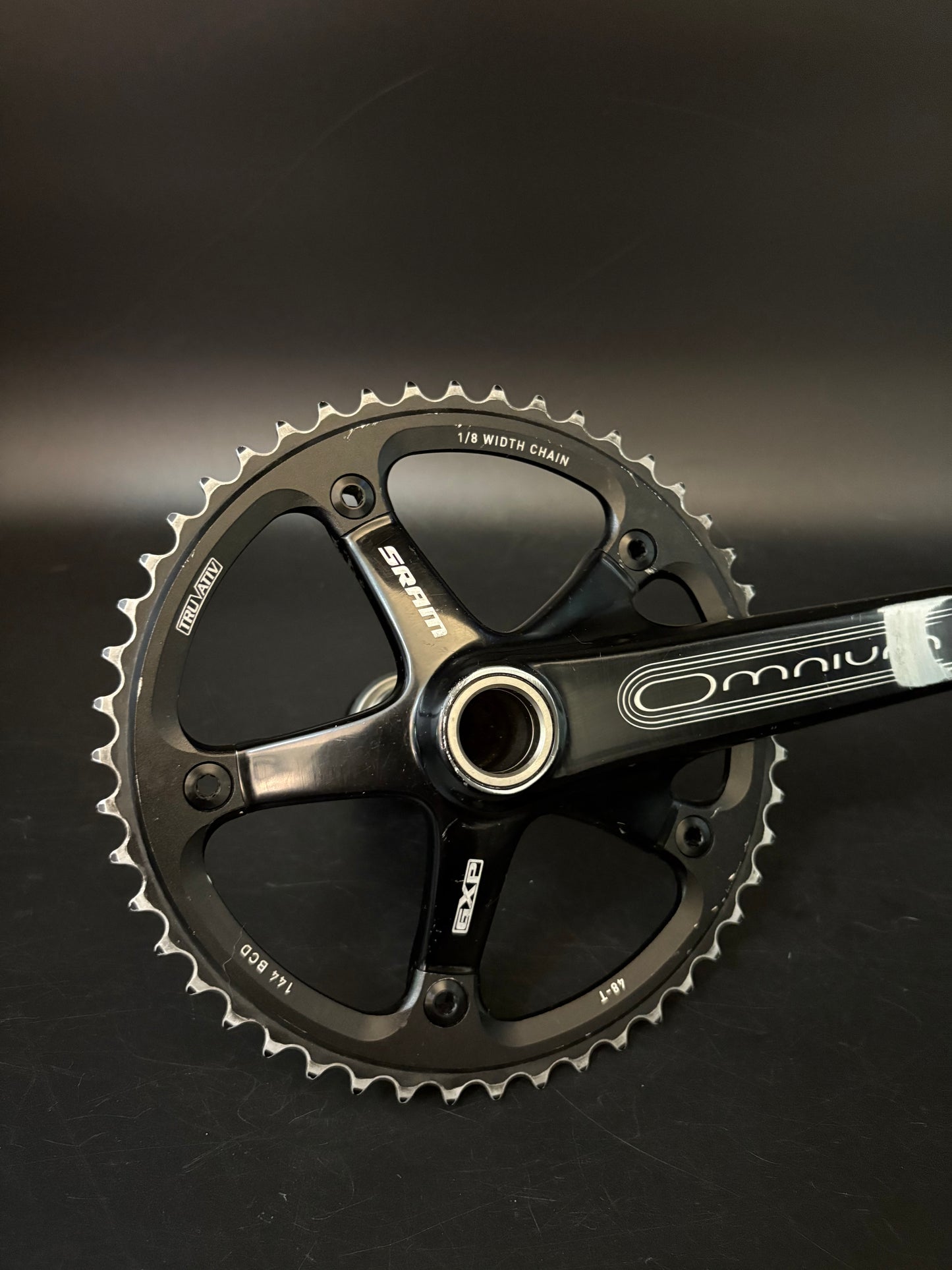 Sram Omnium Crankset Black 165mm 48t