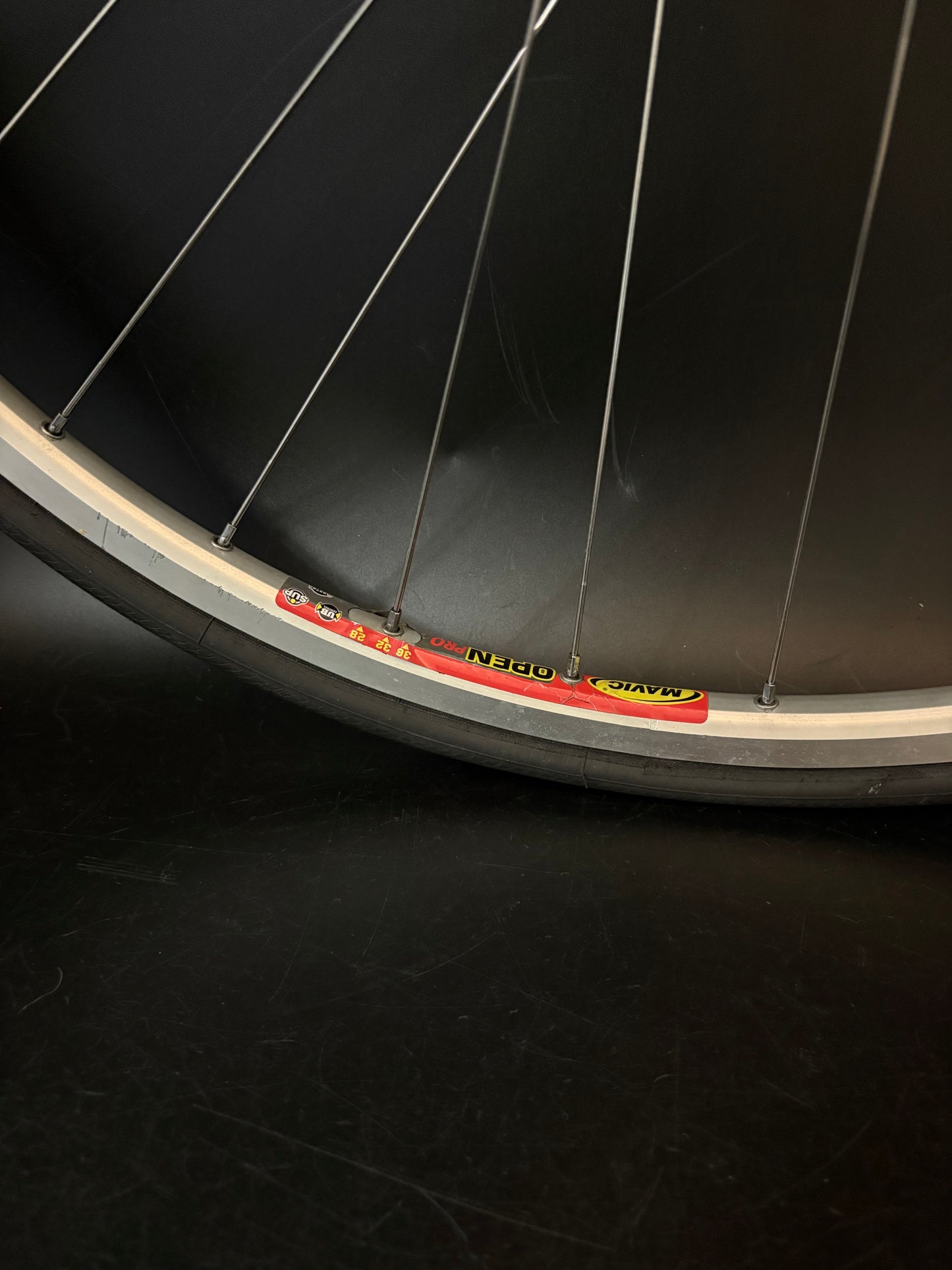 Mavic Open Pro / Campagnolo Record LF Wheelset Silver 32h