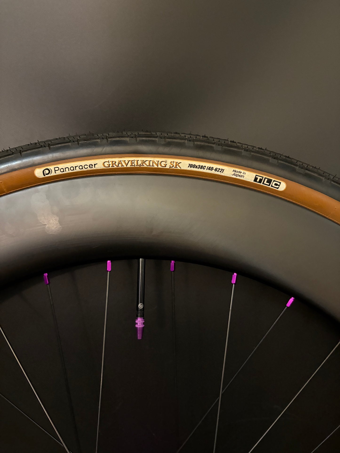 Light Bicycle 55/65mm Carbon / Phil Wood Pro HF Wheelset Purple 32h