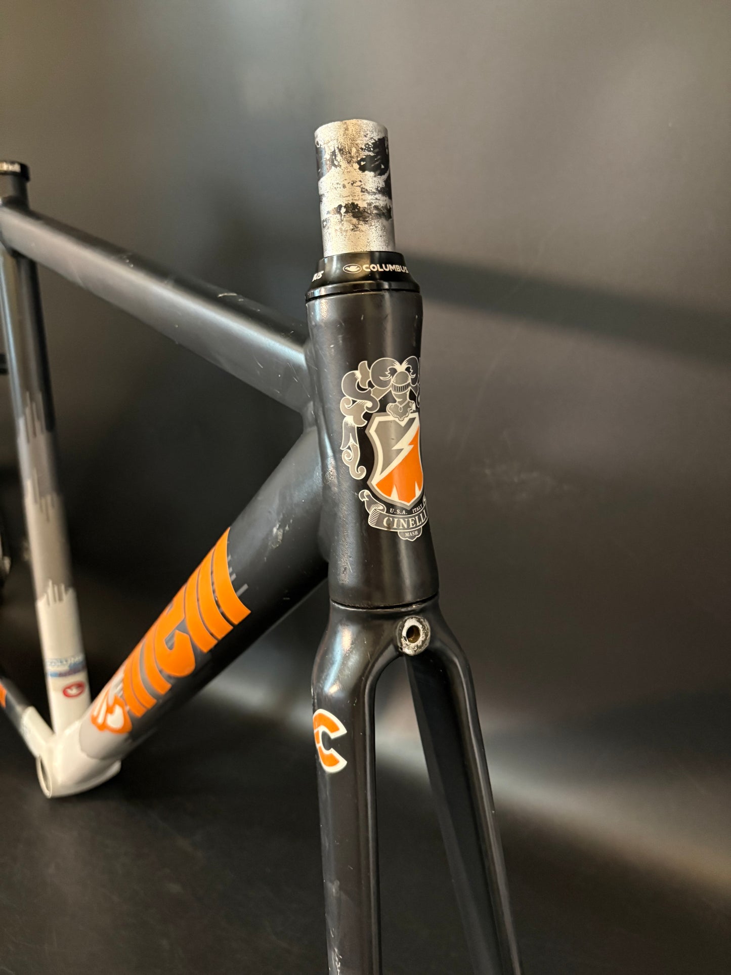 Cinelli Mash Histogram Frameset Black/Orange 53cm Medium