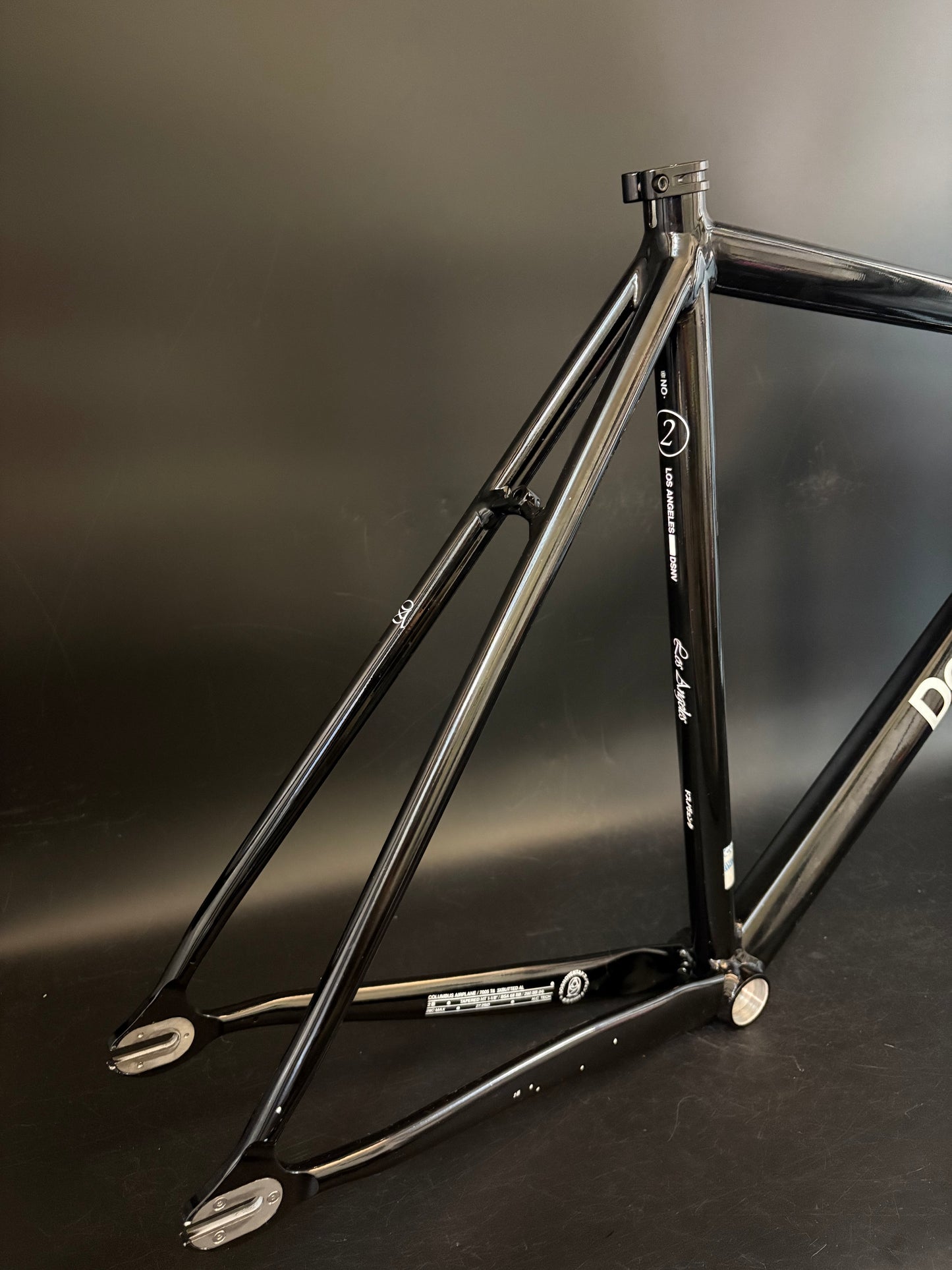 Dosnoventa Los Angeles Frameset Black Medium w/ Carbon Bars + Seatpost