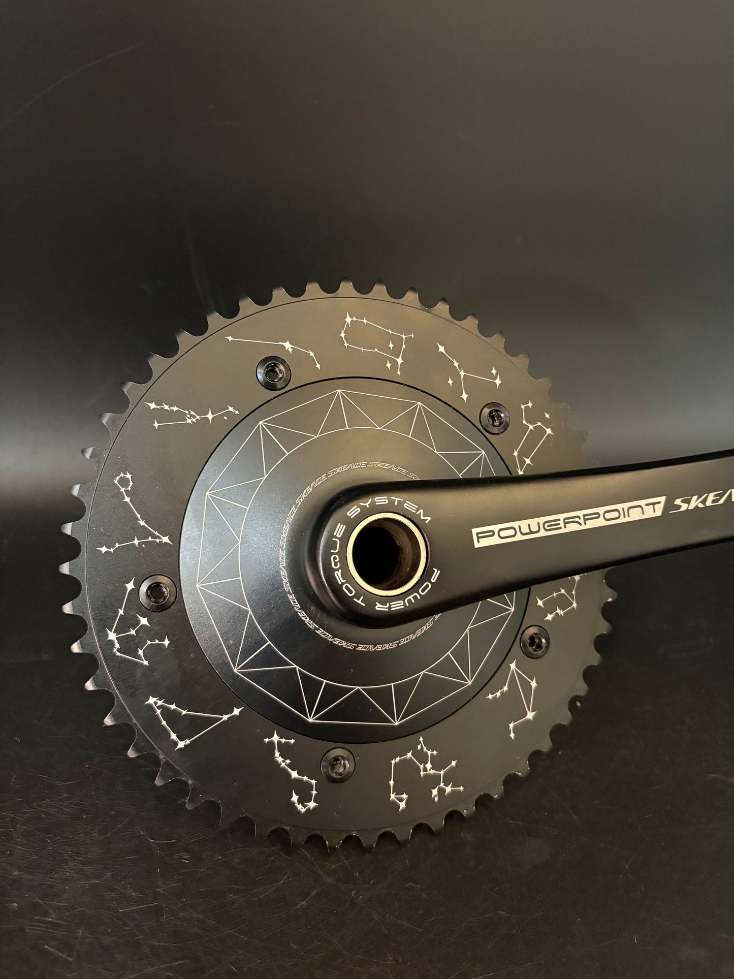 Skeace Powerpoint Crankset Black 165mm 49t
