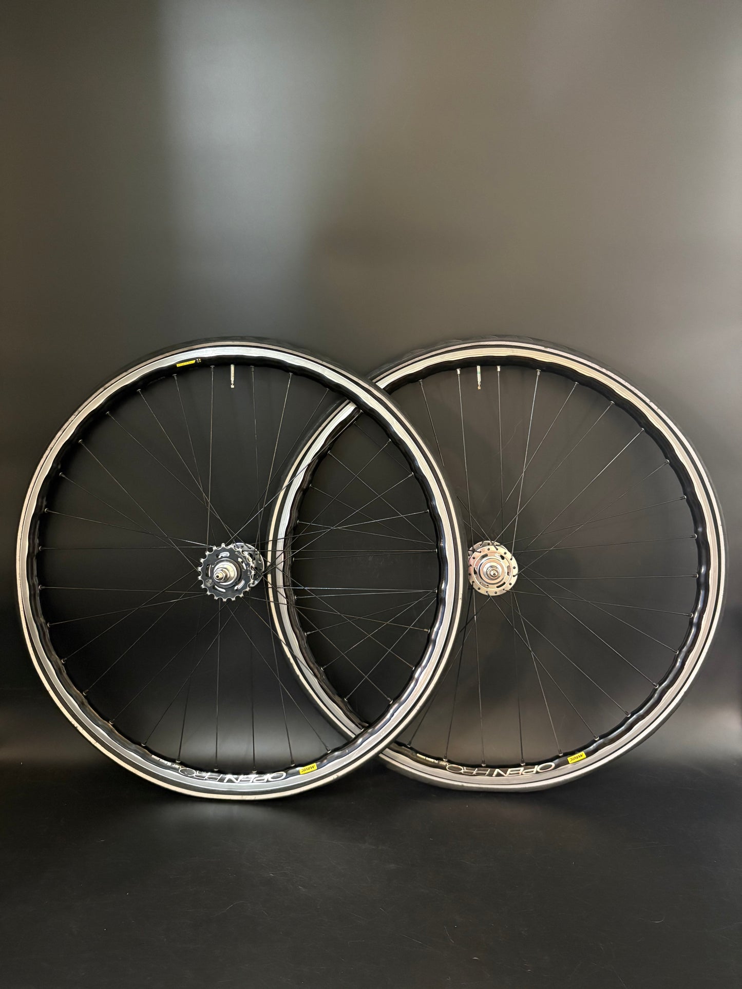 Mavic Open Pro UST Machined / Elite Shope Carbon Hub Wheelset 32h