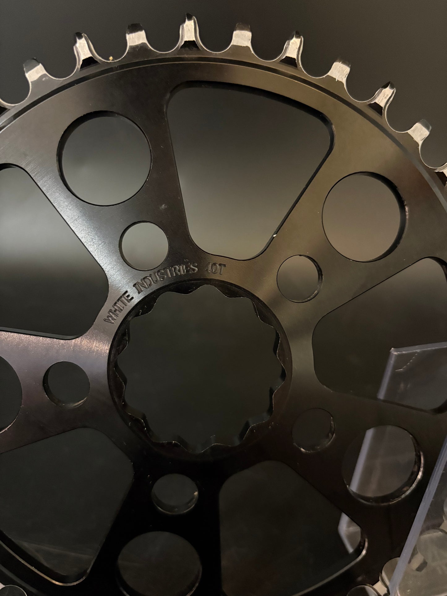 White Industries Narrow Wide Chainring Black 40t