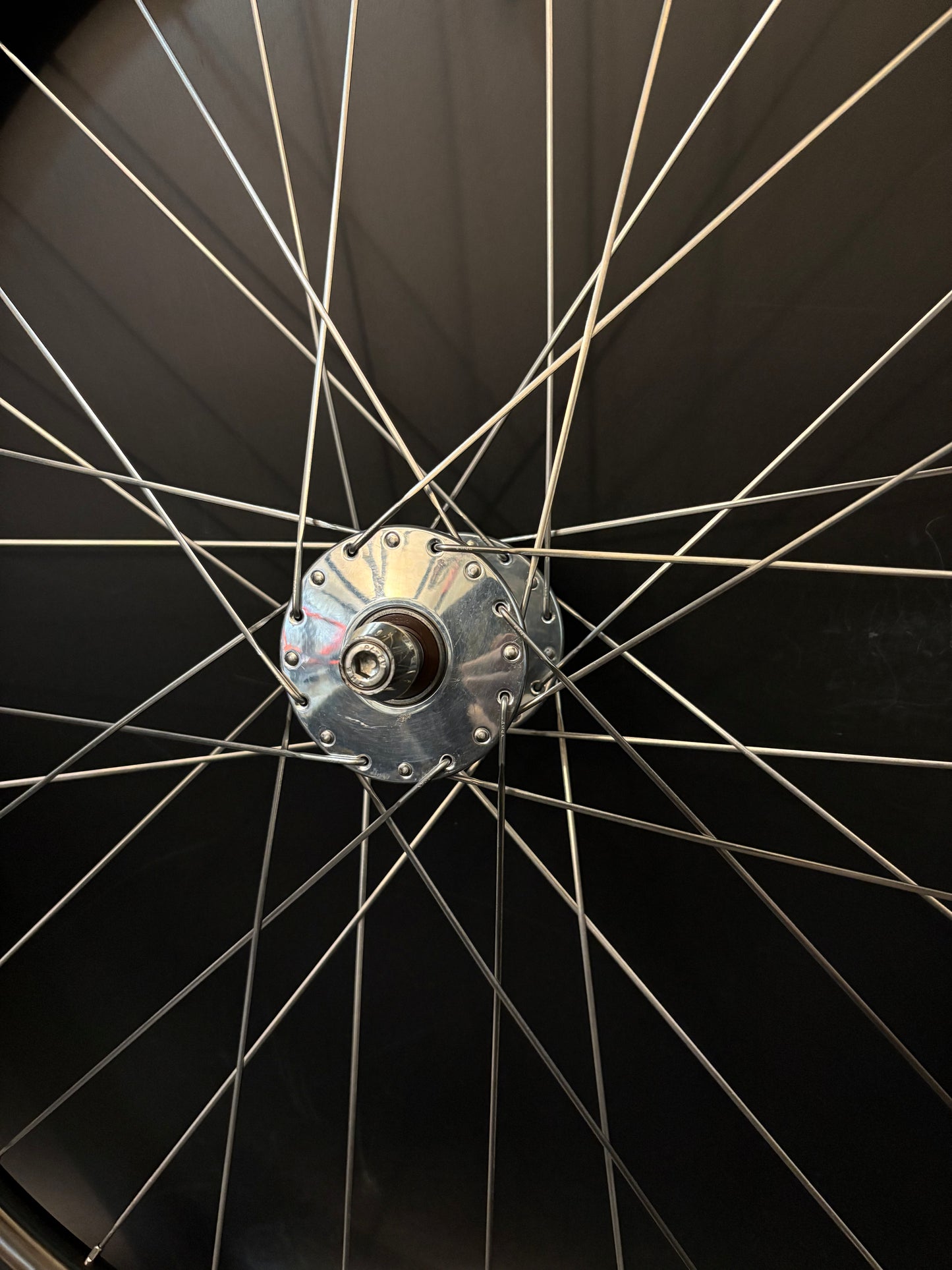 Track Lab Light Bicycle Custom Built Phil Wood Carbon Wheelset 32h