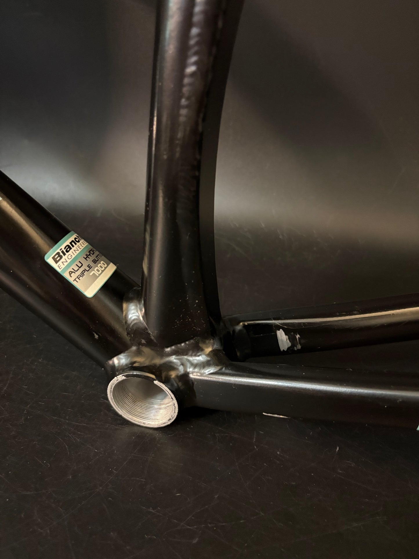 Bianchi Super Pista Frameset Black/Celeste 53cm