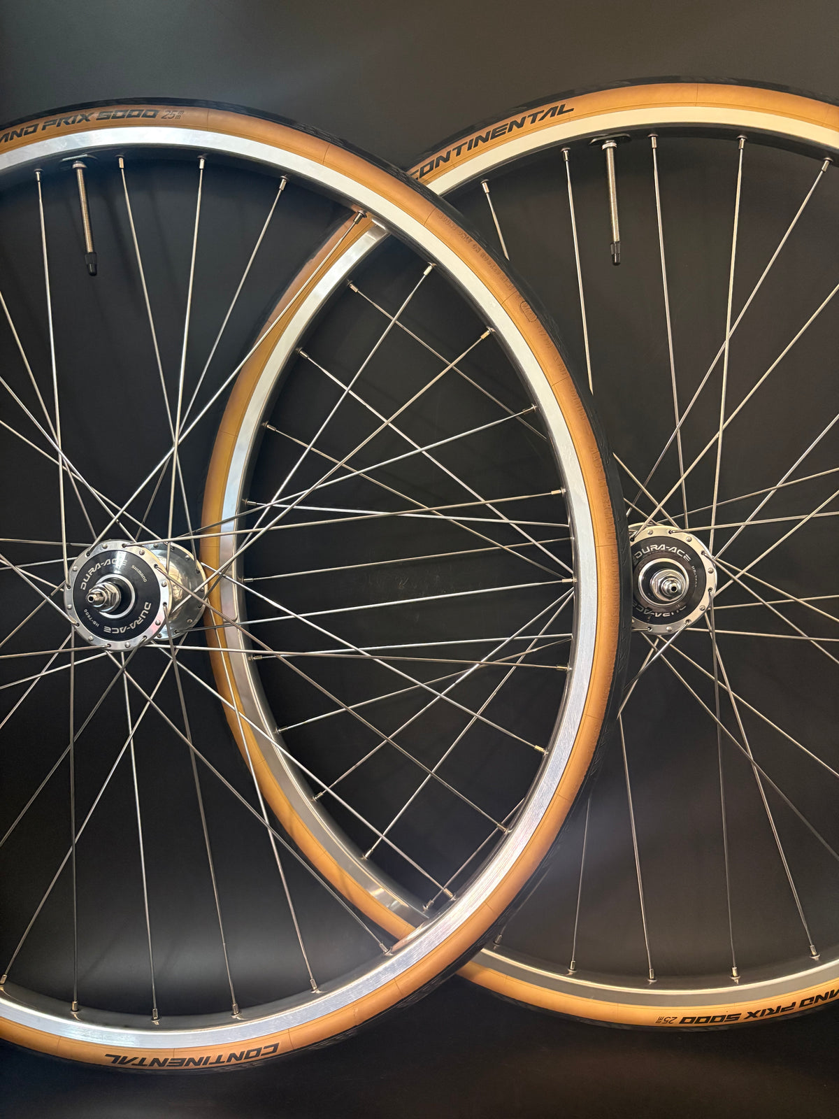 H Plus Son Tb14 / Dura Ace 7600 Wheelset Silver 32h