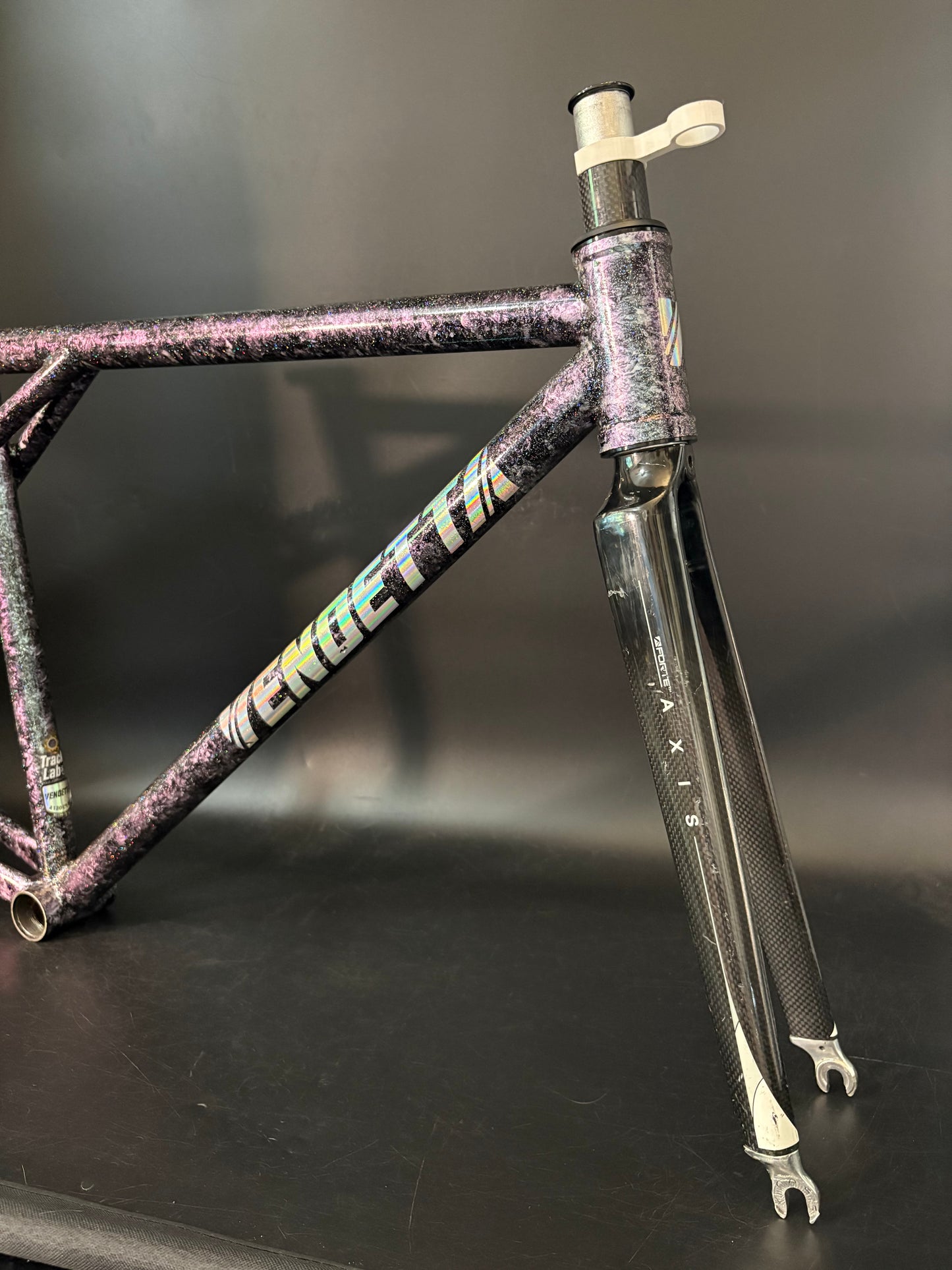 Vendetta Triple T Frameset Purple Marble Sparkle XS