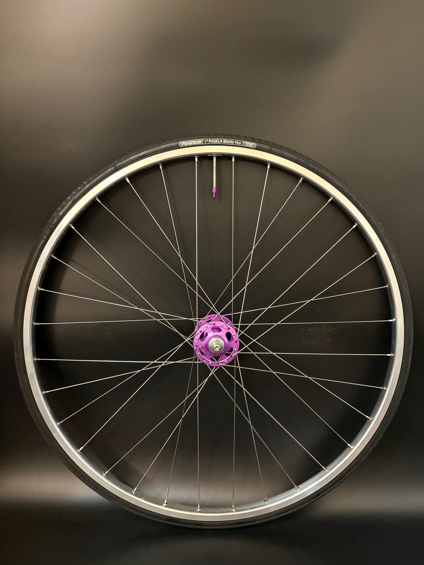 H Plus Son TB14 / Paul Components HF Wheelset Purple 32h