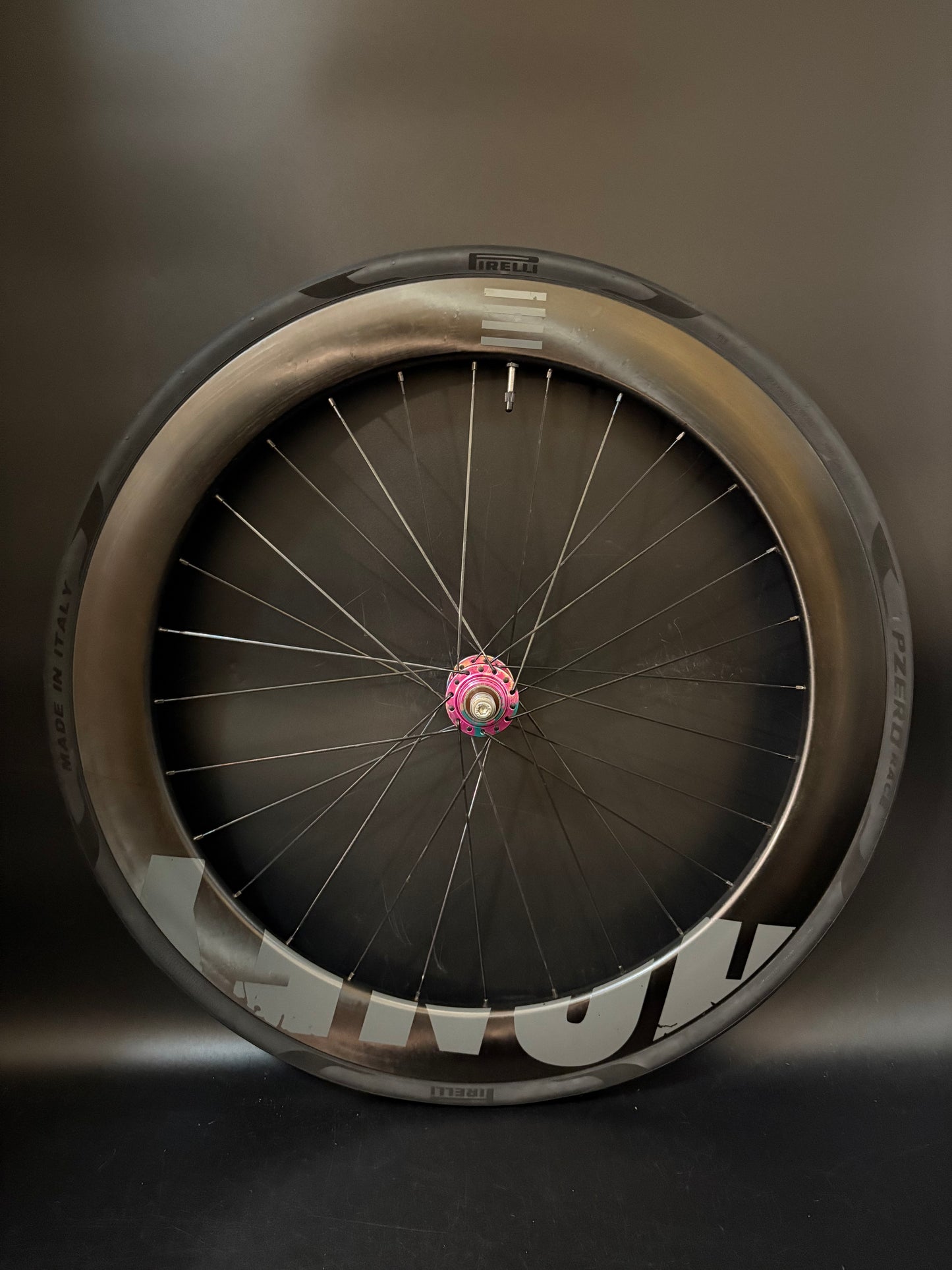 Honey Wheel Co Carbon Clincher 60mm / Phil Wood x Mash SF Pink Splatter LF Wheelset 32/28h