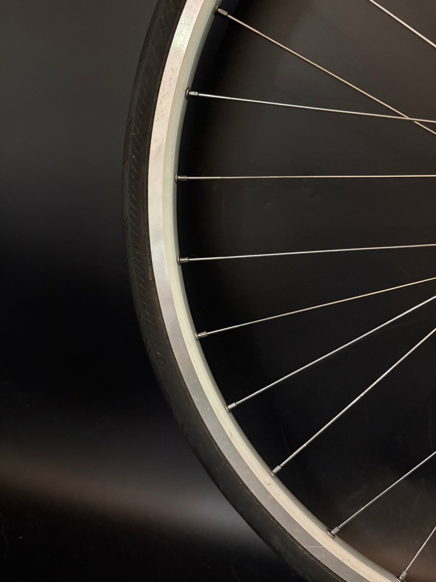 Mavic Open Pro / Campagnolo Record LF Wheelset Silver 32h