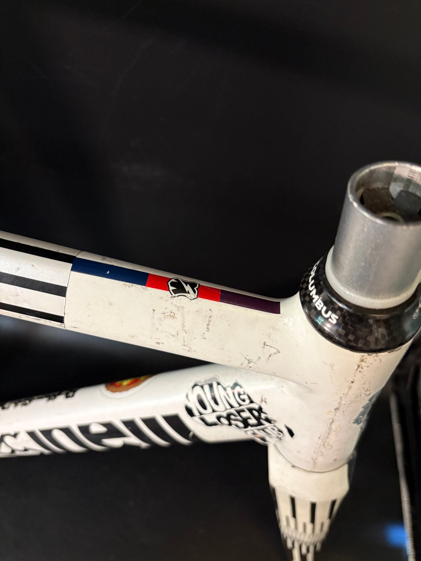 Chas’ Cinelli Mash Parallax Frameset White Prototype 55cm