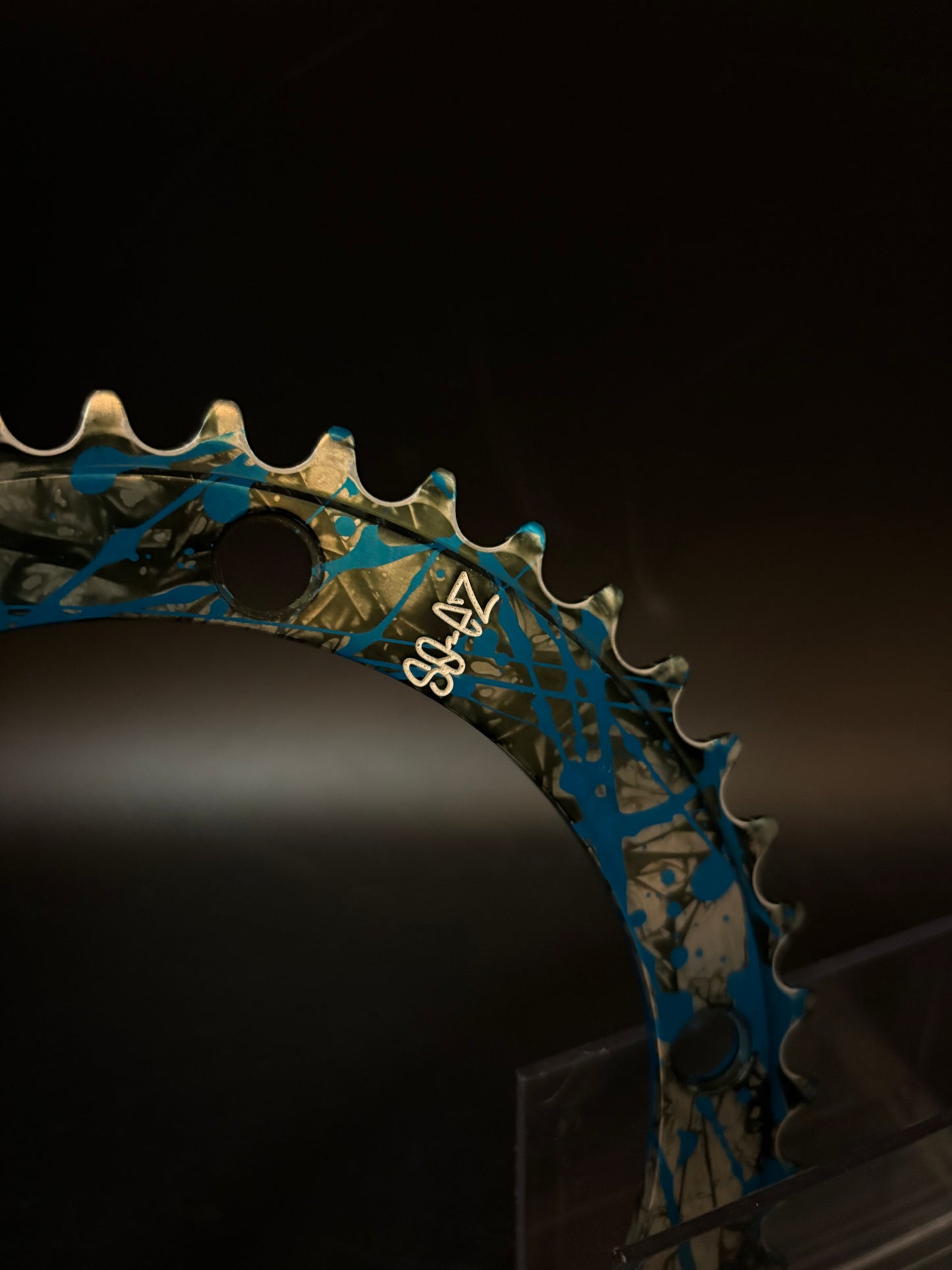 Raketa x Squid Supersport Chainring Blue/Silver/Black 43t