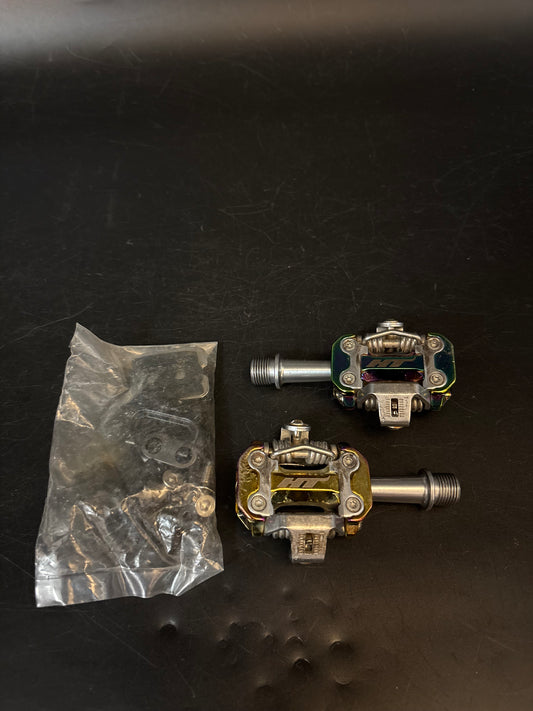 HT M2T Clipless Pedals Oil Slick