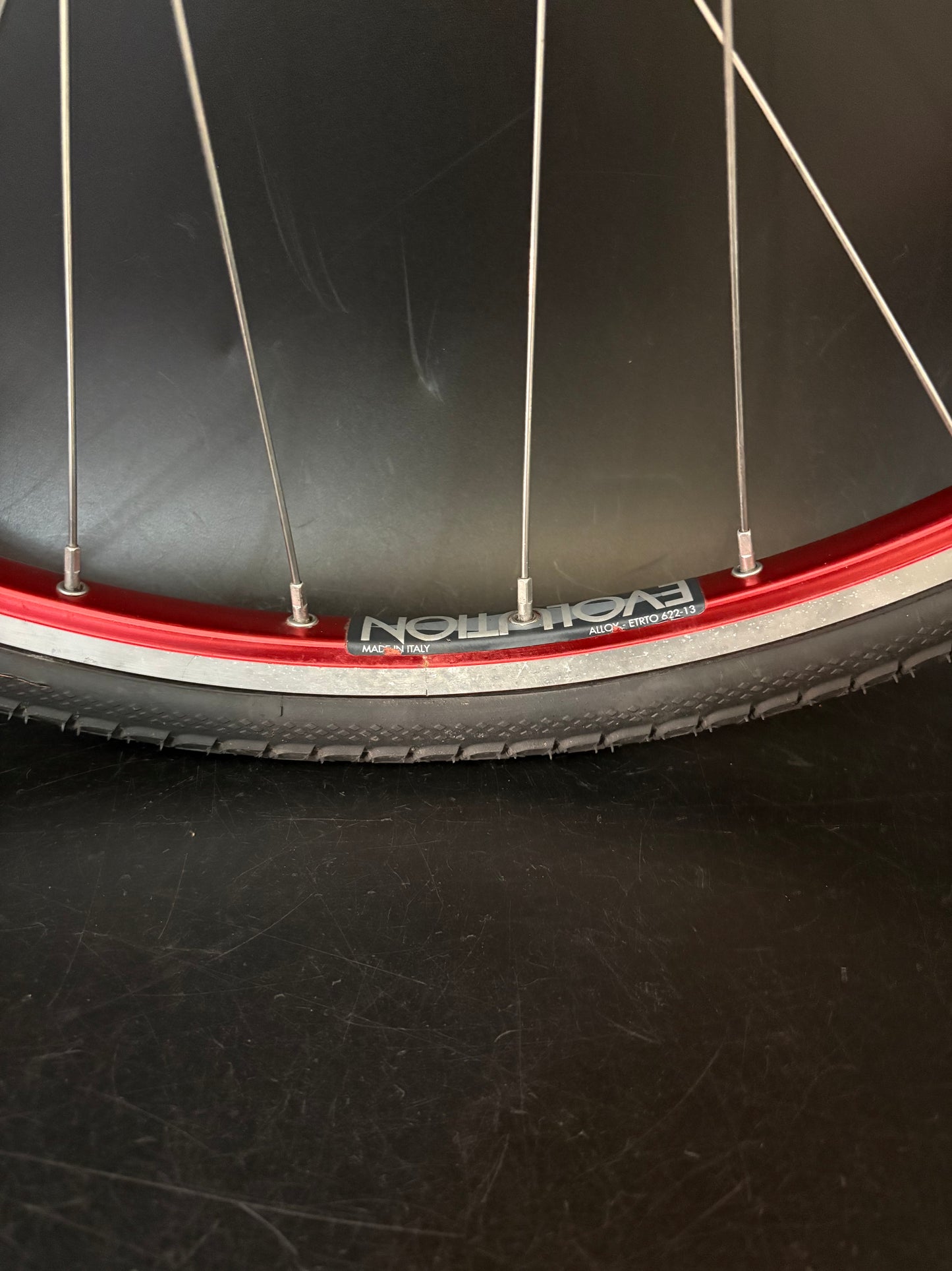 Ambrosio Evolution Red / Chub Hub Wheelset 32h