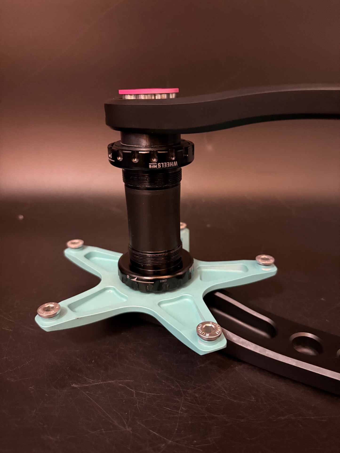 Appleman 2XR Track Cranks Black/Turquoise/Pink 165mm